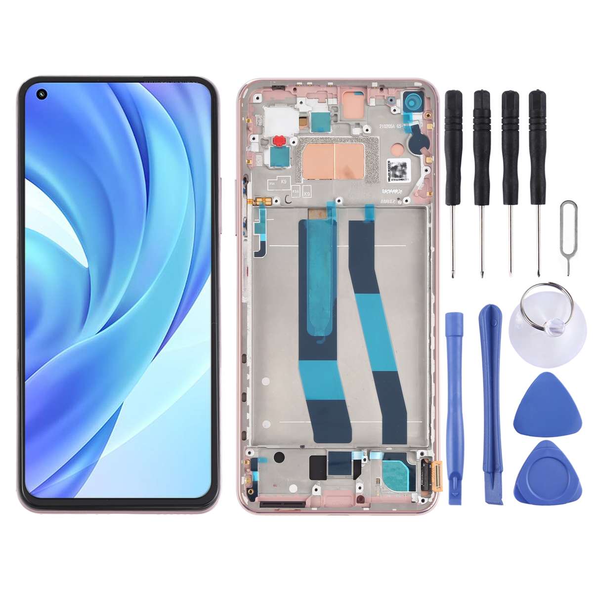 Original LCD Screen for Xiaomi Mi 11 Lite 4G/11 Lite 5G NE M2101K9AG M2101K9AI Digitizer Full Assemb