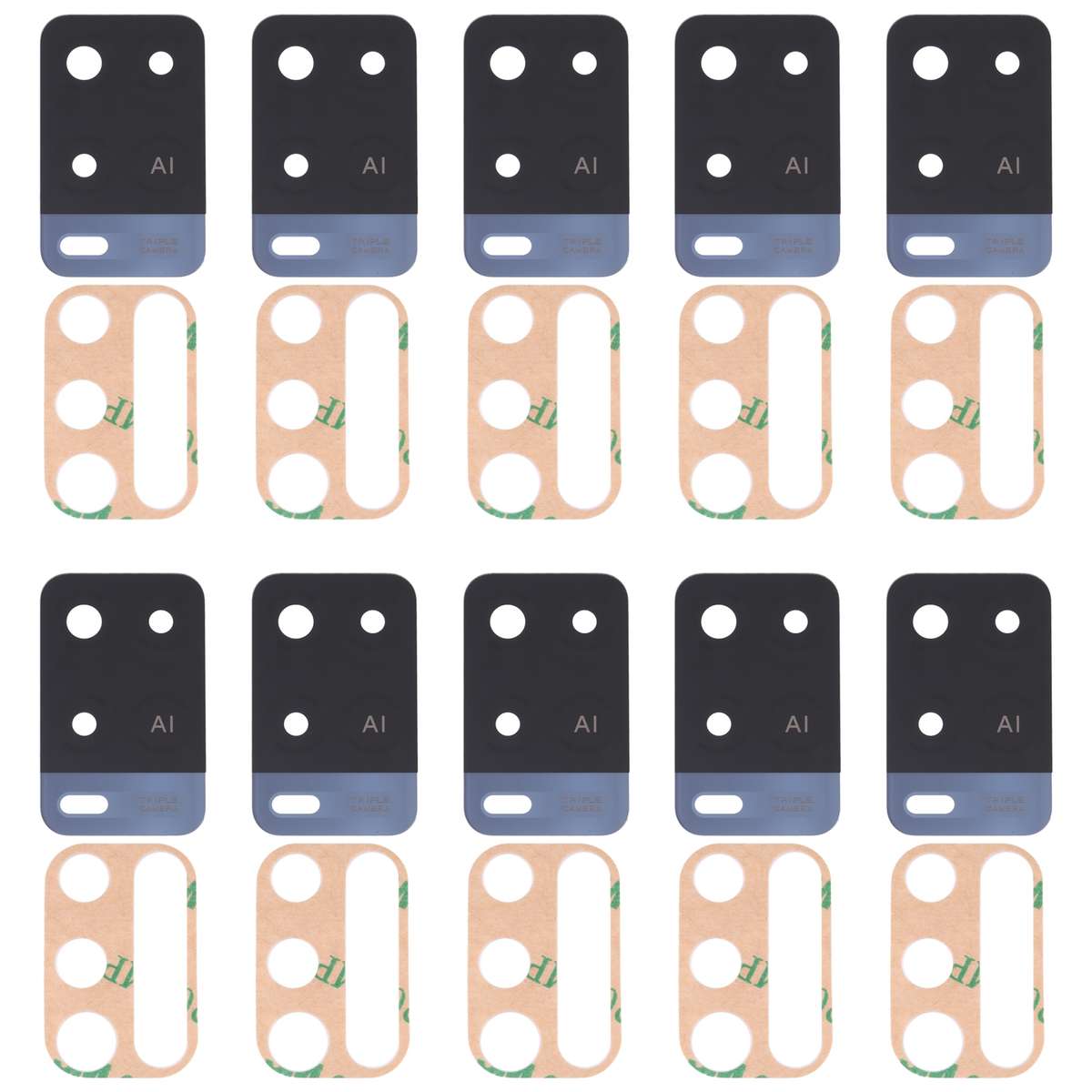 For OPPO A54 4G 10 PCS Back Camera Lens (Blue)