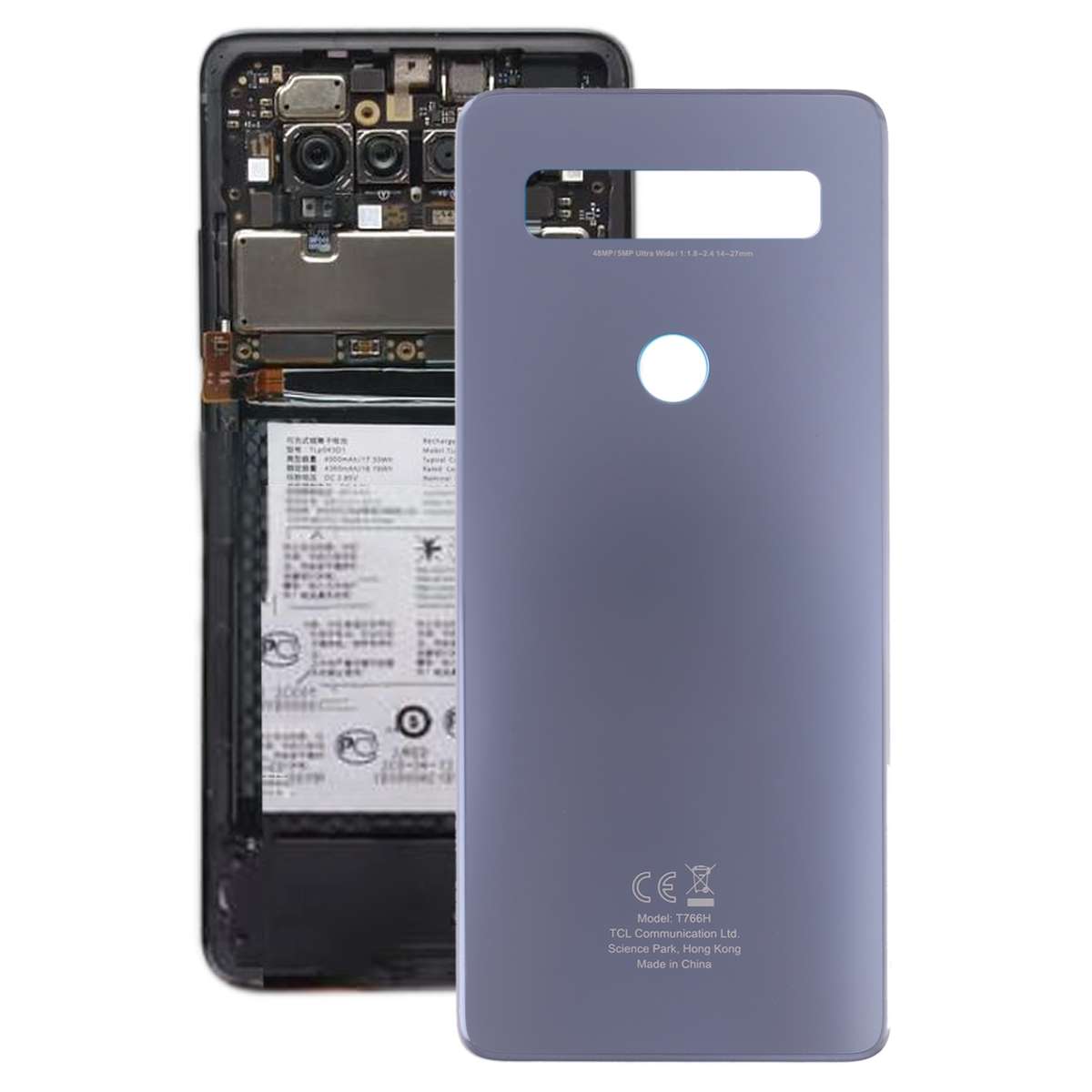 Original Battery Back Cover for TCL 10 SE T766H_EEA(Blue)