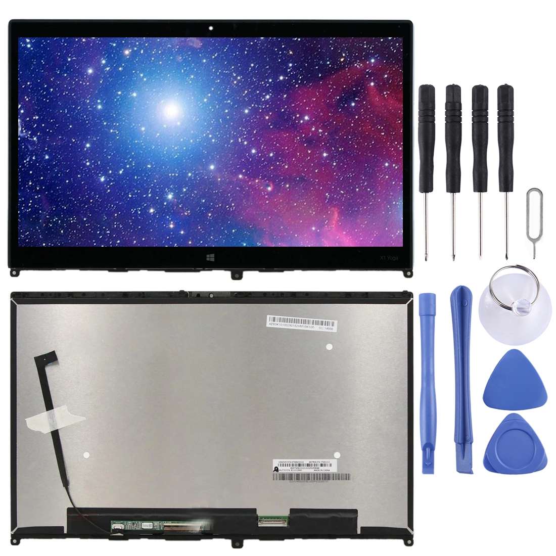 LCD Screen and Digitizer Full Assembly with Frame for Lenovo ideaPad Flex 5-14IIL05 5-14ARE05 5-14IT