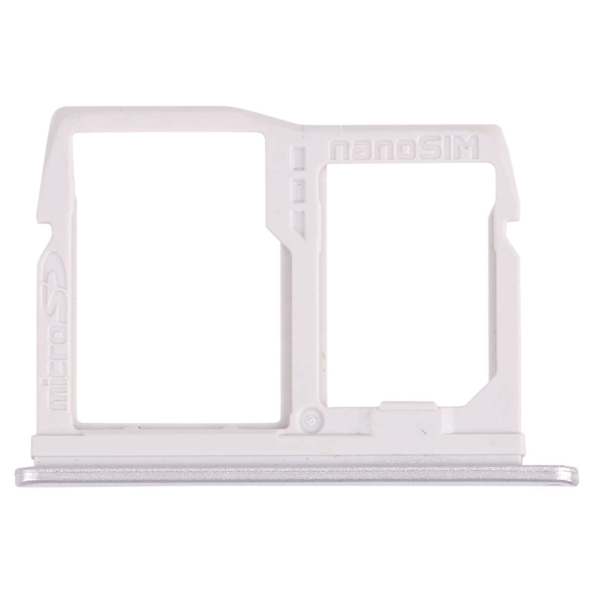 Nano SIM Card Tray + Micro SD Card Tray for LG K31 LM-K300Q, LMK300, LGL355DL (Silver)