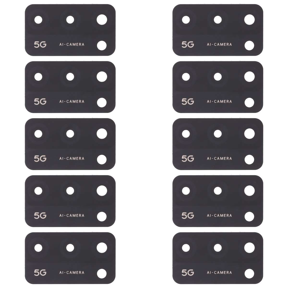 For OPPO A55 5G PEMM00, PEMM20, PEMT00, PEMT20 10pcs Back Camera Lens