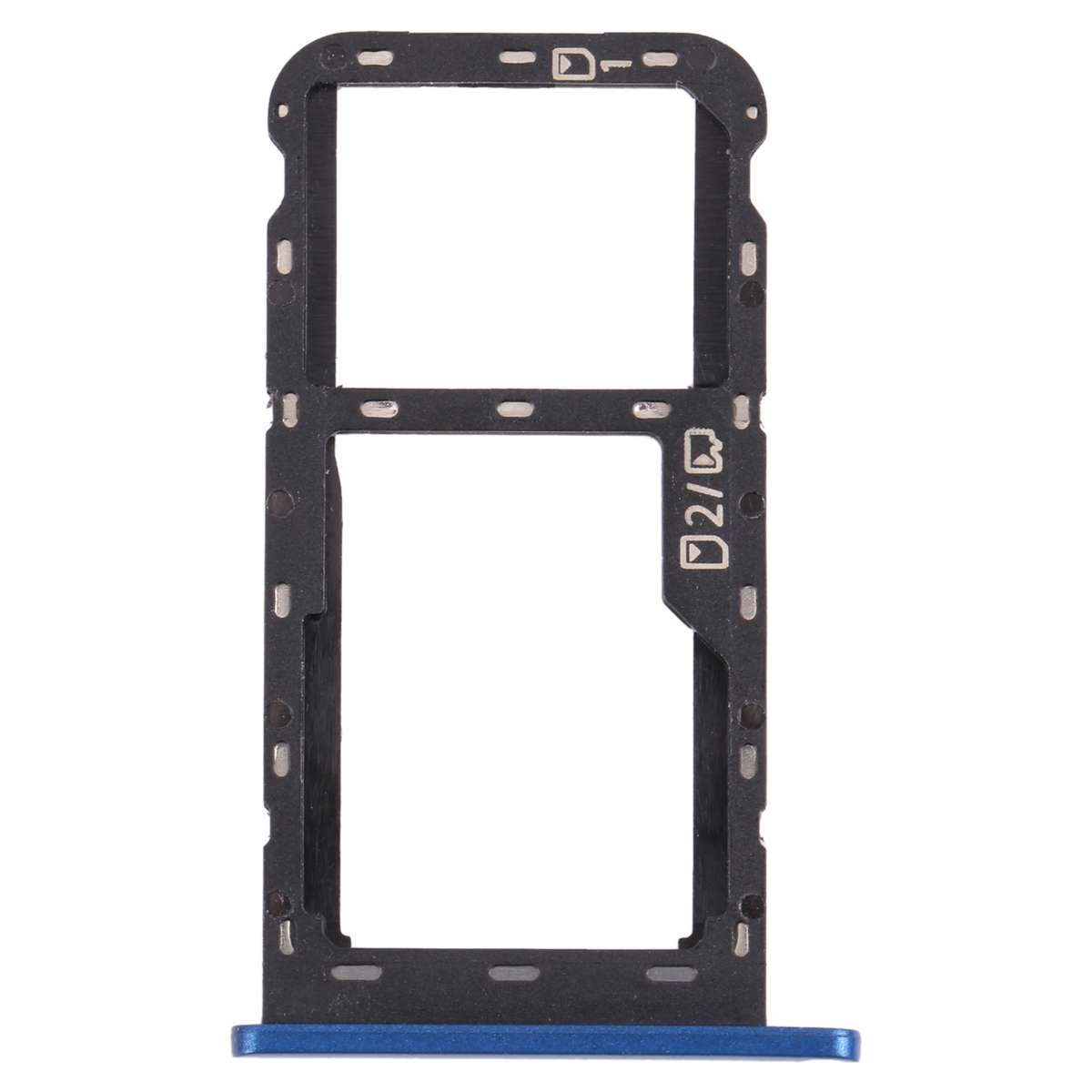 SIM Card Tray + Micro SD Card Tray for ZTE Blade A51 (Black)