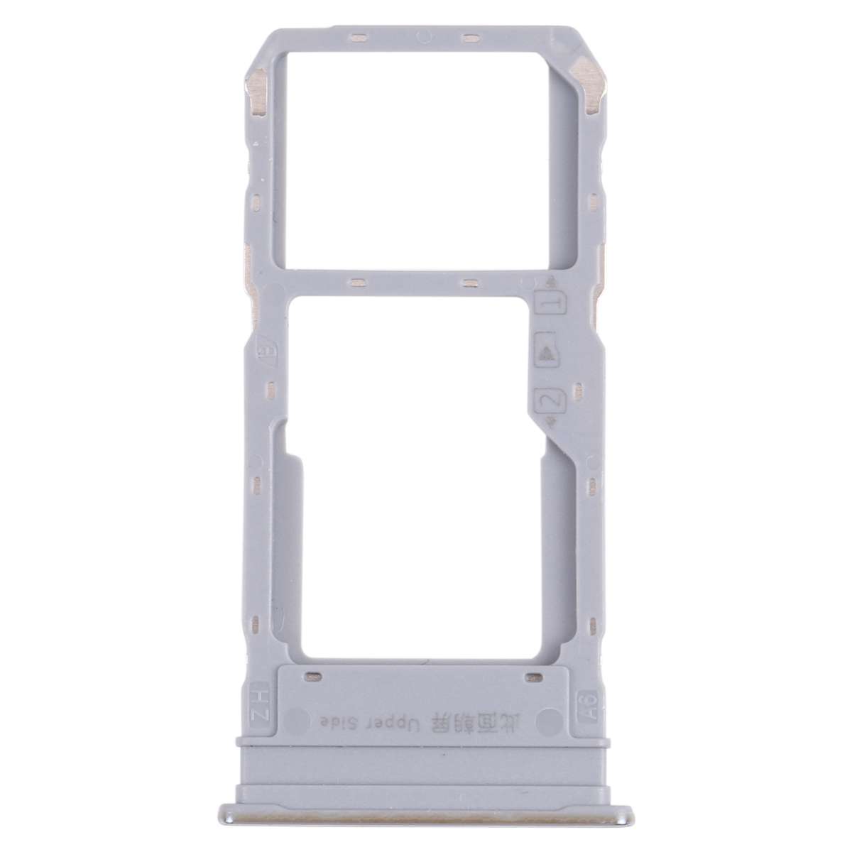 For vivo Y76s V2156A SIM Card Tray + SIM Card Tray / Micro SD Card Tray (Black)