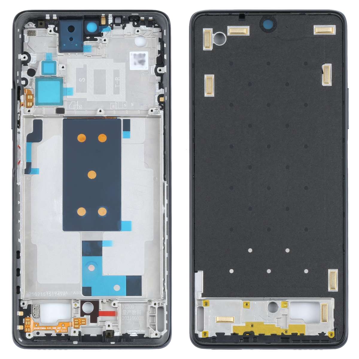 Original Front Housing LCD Frame Bezel Plate for Xiaomi 11T / 11T Pro(Black)