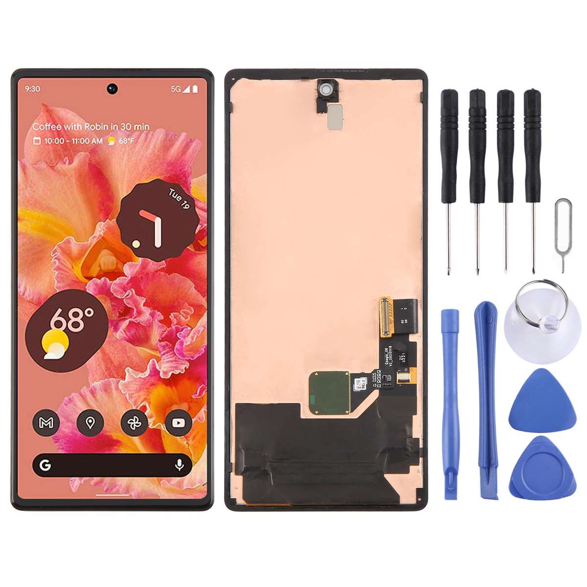 Original LCD Screen for Google Pixel 6 Digitizer Full Assembly with Frame