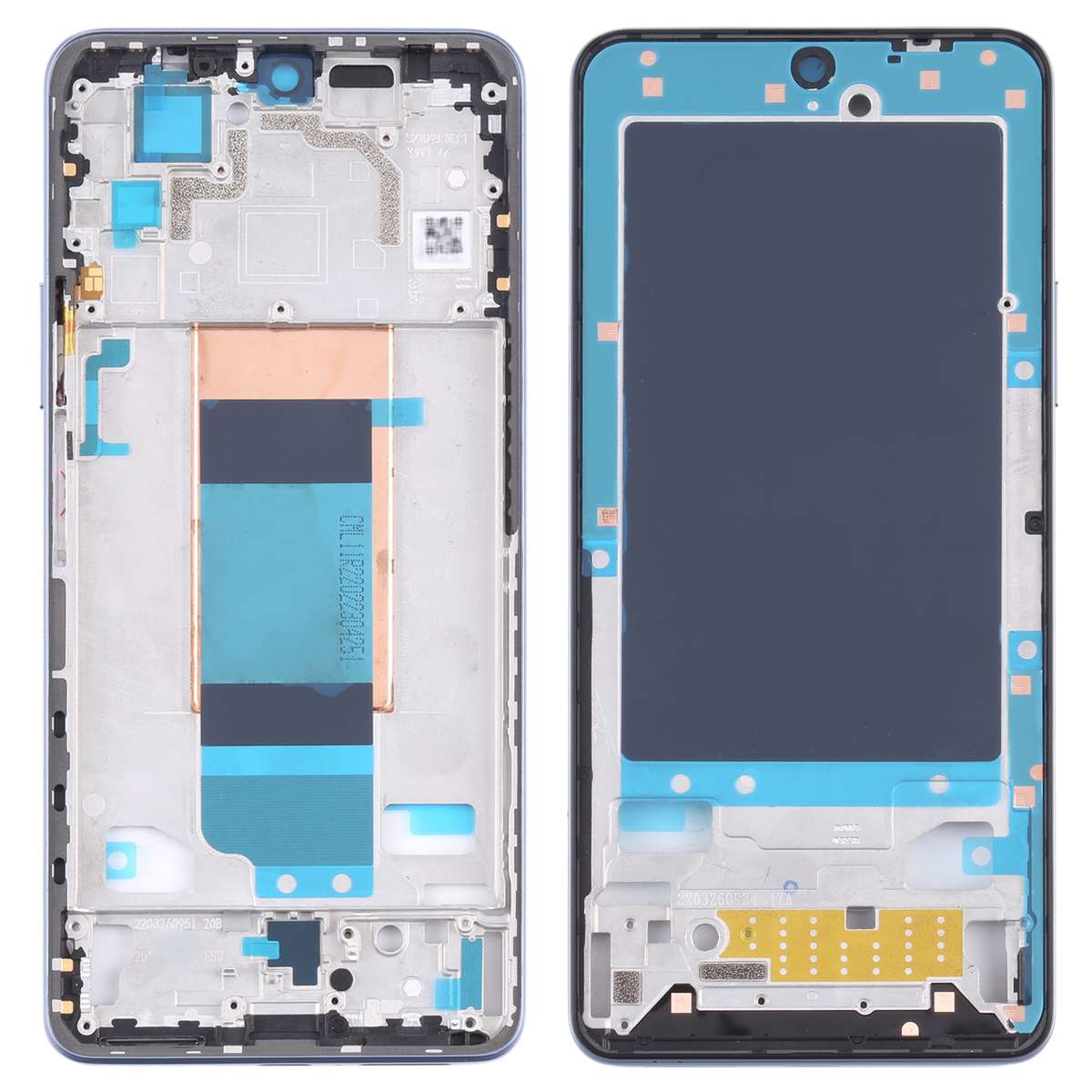 Front Housing LCD Frame Bezel Plate for Xiaomi Redmi K40S / Poco F4(Black)