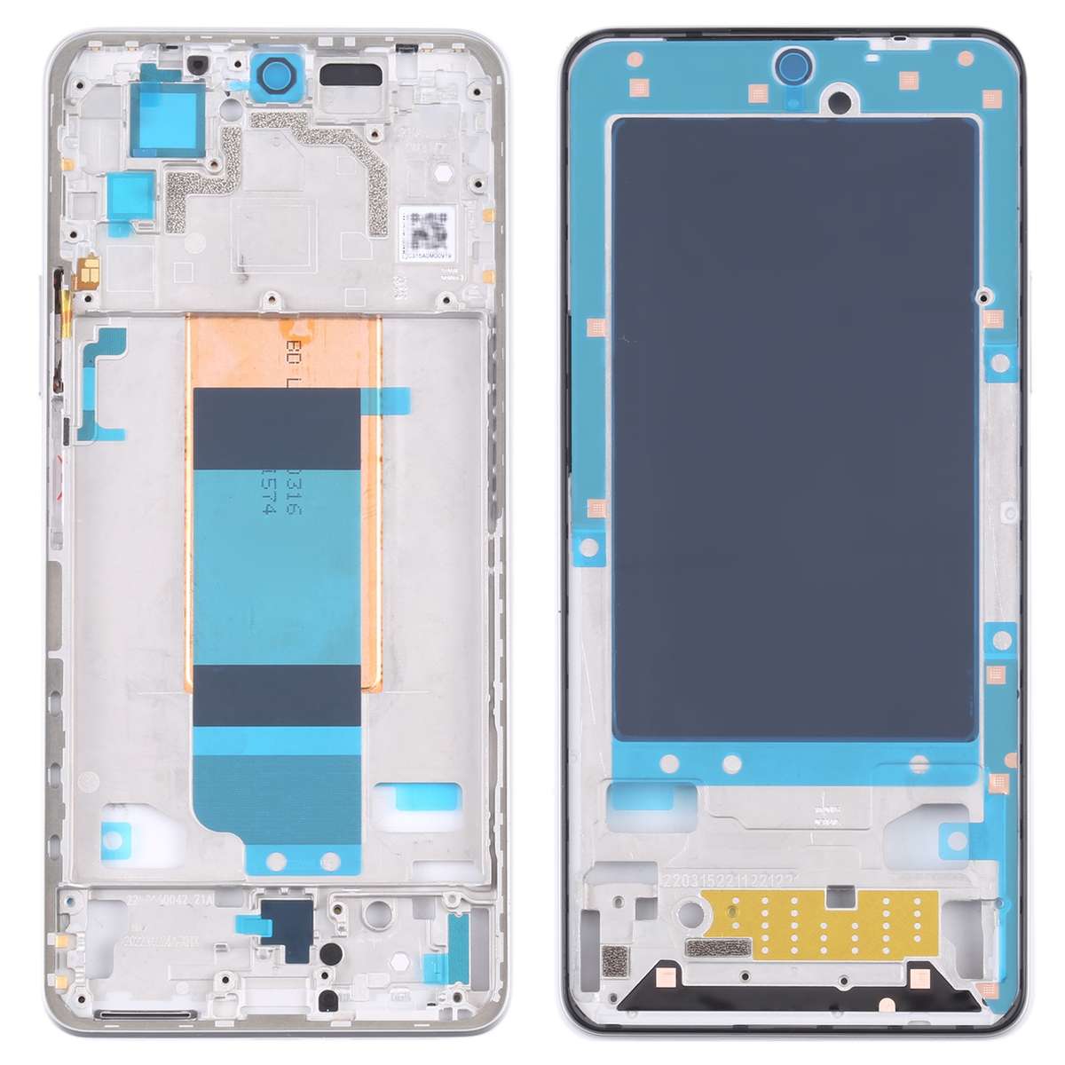 Front Housing LCD Frame Bezel Plate for Xiaomi Redmi K40S / Poco F4(Black)