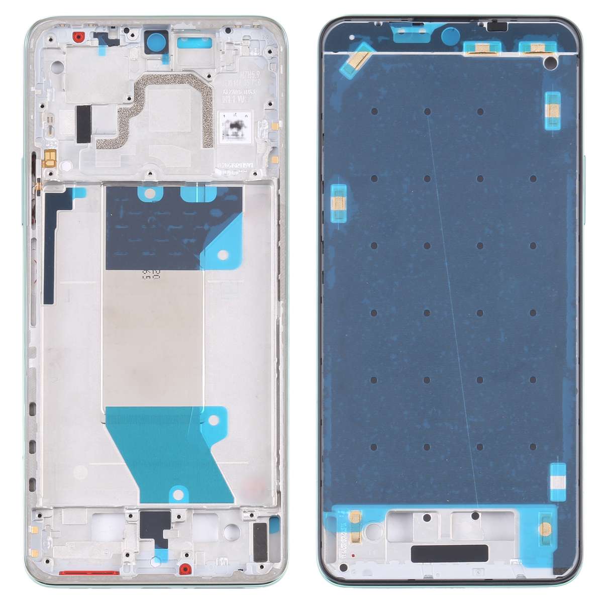 Front Housing LCD Frame Bezel Plate for Xiaomi Redmi K50 / Redmi K50 Pro(Black)