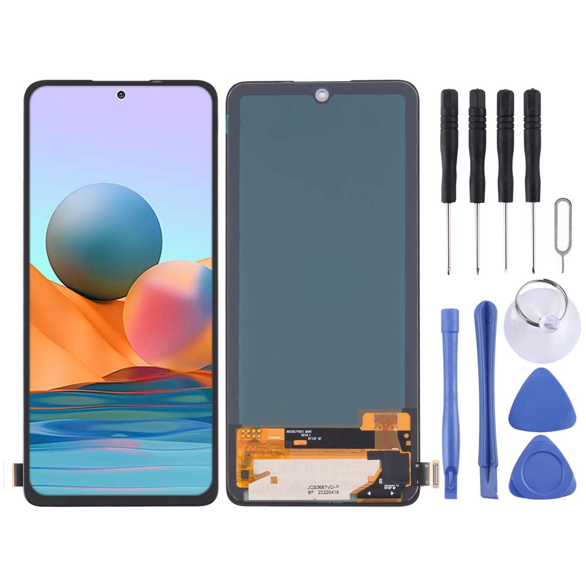 OLED Material LCD Screen and Digitizer Full Assembly For Xiaomi Redmi Note 10 Pro 4G/Redmi Note 1...