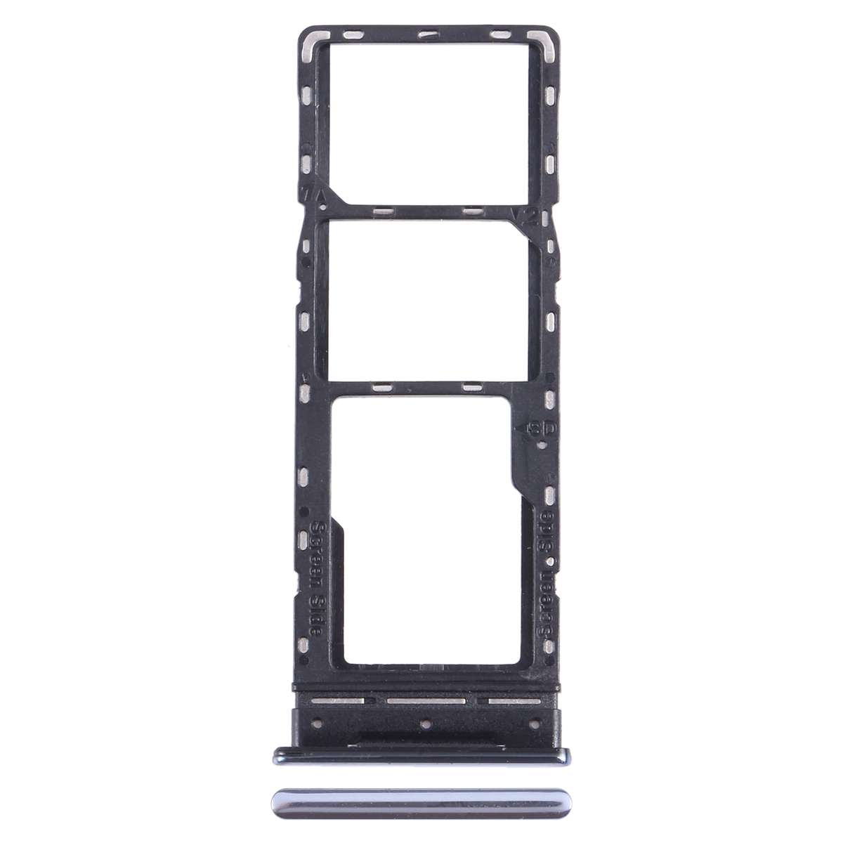For Infinix Note 10 Pro/Note 10 Pro NFC X695 SIM Card Tray + SIM Card Tray + Micro SD Card Tray (Bla