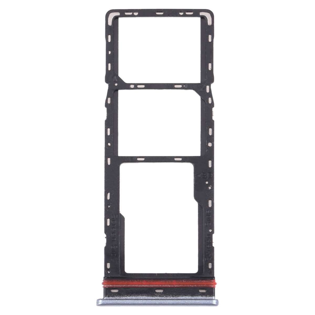 For Infinix Note 10 Pro/Note 10 Pro NFC X695 SIM Card Tray + SIM Card Tray + Micro SD Card Tray (Bla