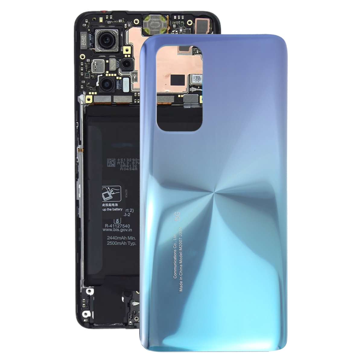 Glass Battery Back Cover for Xiaomi Mi 10T / Mi 10T Pro(Black)