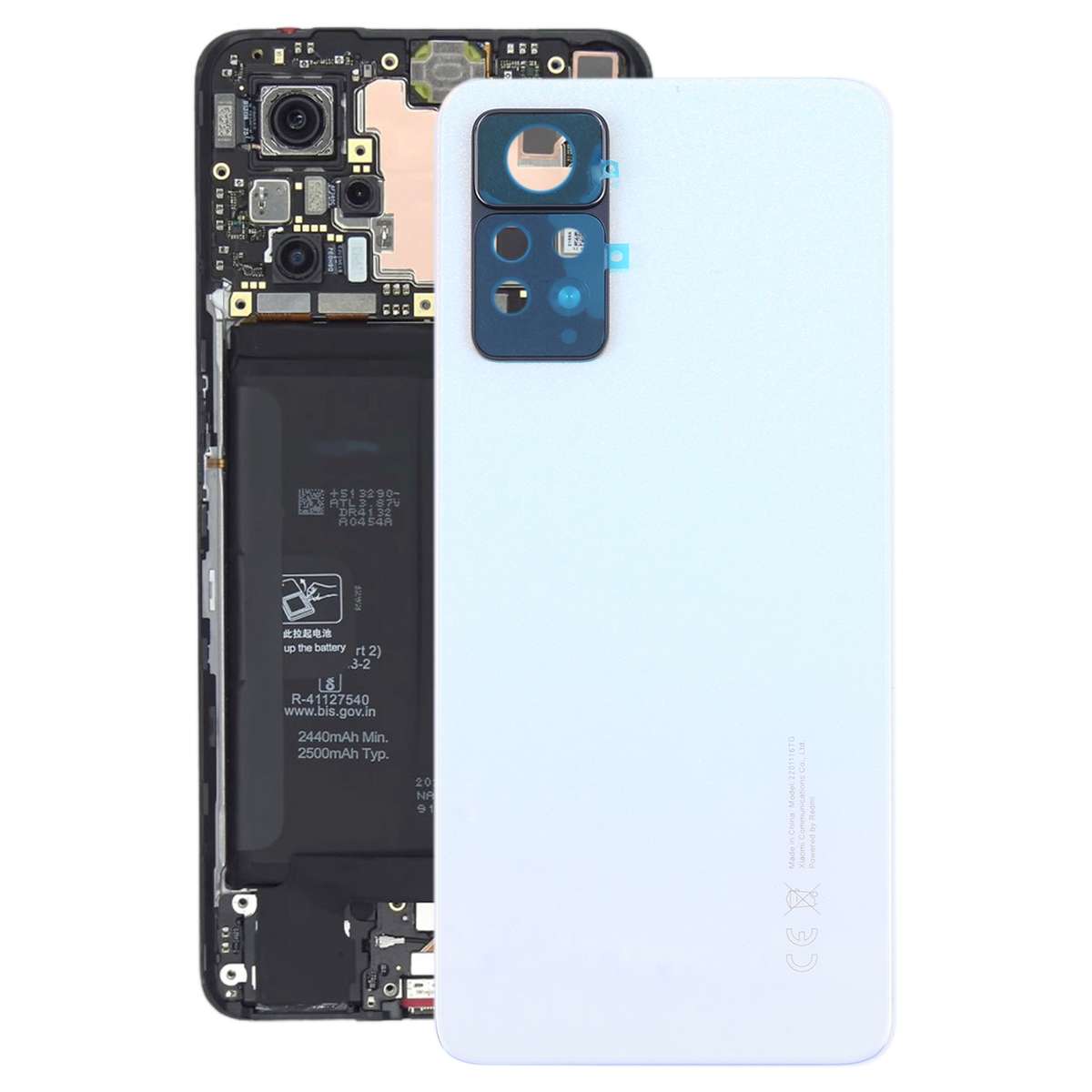 Original Battery Back Cover for Xiaomi Redmi Note 11 Pro 4G 2201116TG 2201116TI(Blue)