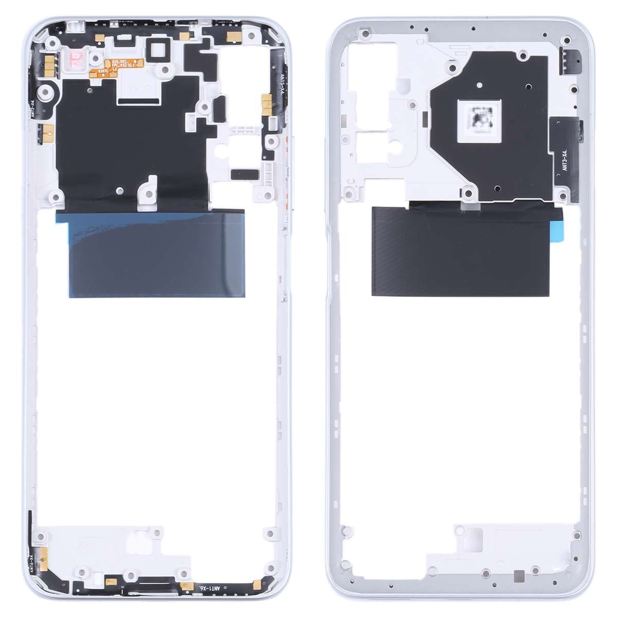 Original Middle Frame Bezel Plate for Xiaomi Poco M3 Pro 5G M2103K19PG M2103K19PI (Black)