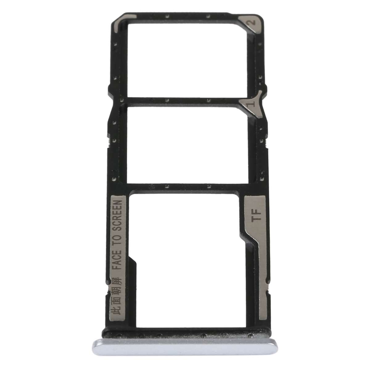 SIM Card Tray + SIM Card Tray + Micro SD Card Tray For Xiaomi Redmi 10A (Black)