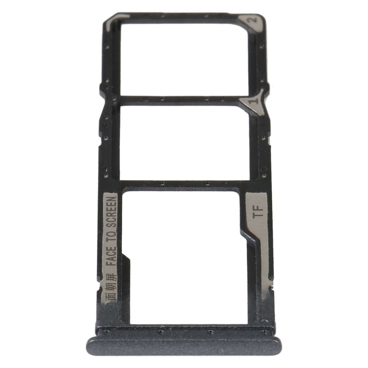 SIM Card Tray + SIM Card Tray + Micro SD Card Tray For Xiaomi Redmi 10 Power (Black)