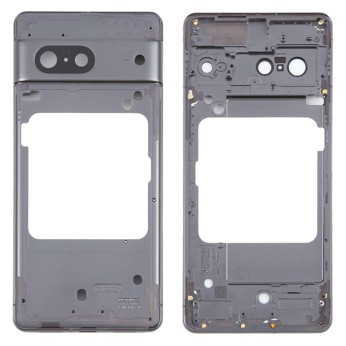 For Google Pixel 7 Front Housing LCD Frame Bezel Plate(Black)