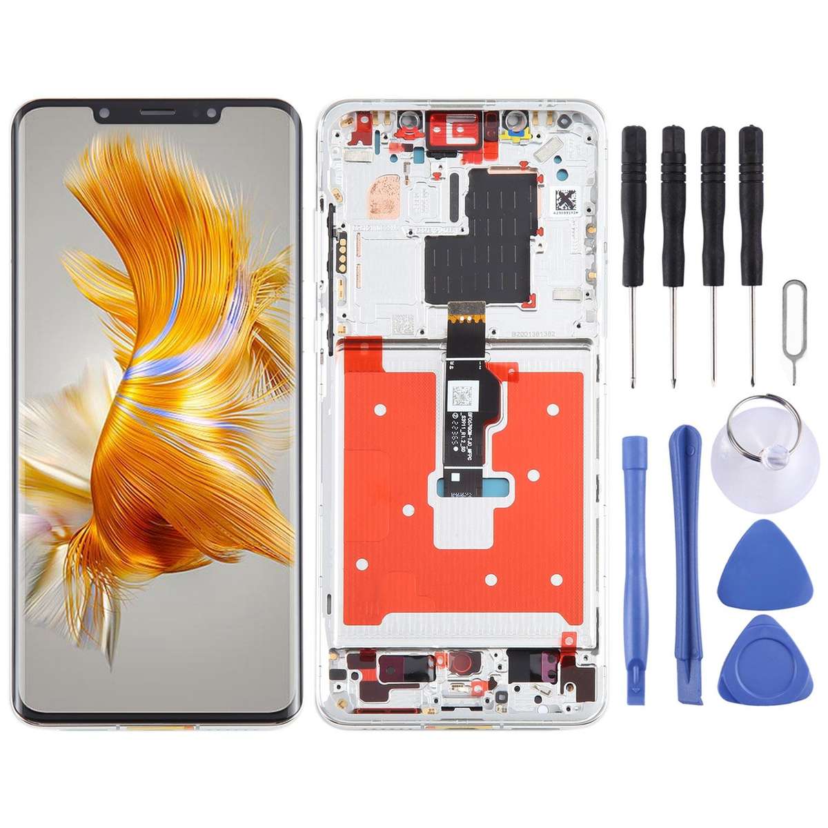 Original LCD Screen For Huawei Mate 50 Pro Digitizer Full Assembly with Frame(Black)