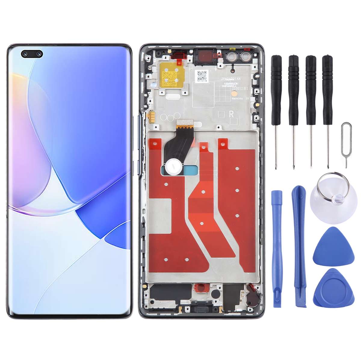 Original LCD Screen For Huawei nova 9 Pro Digitizer Full Assembly with Frame(Black)