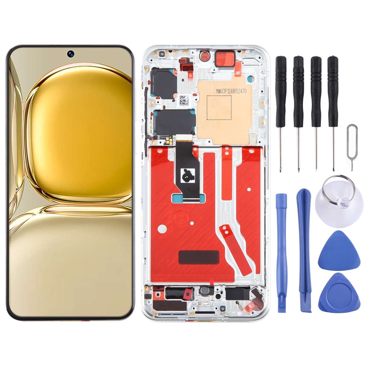 Original LCD Screen For Huawei P50 Digitizer Full Assembly with Frame(Black)