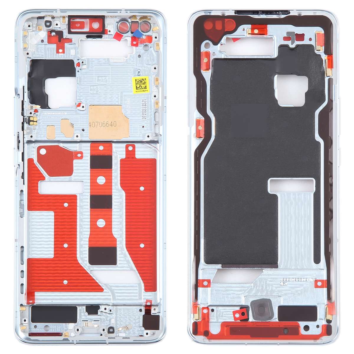 For Honor Magic4 Pro Front Housing LCD Frame Bezel Plate(Black)