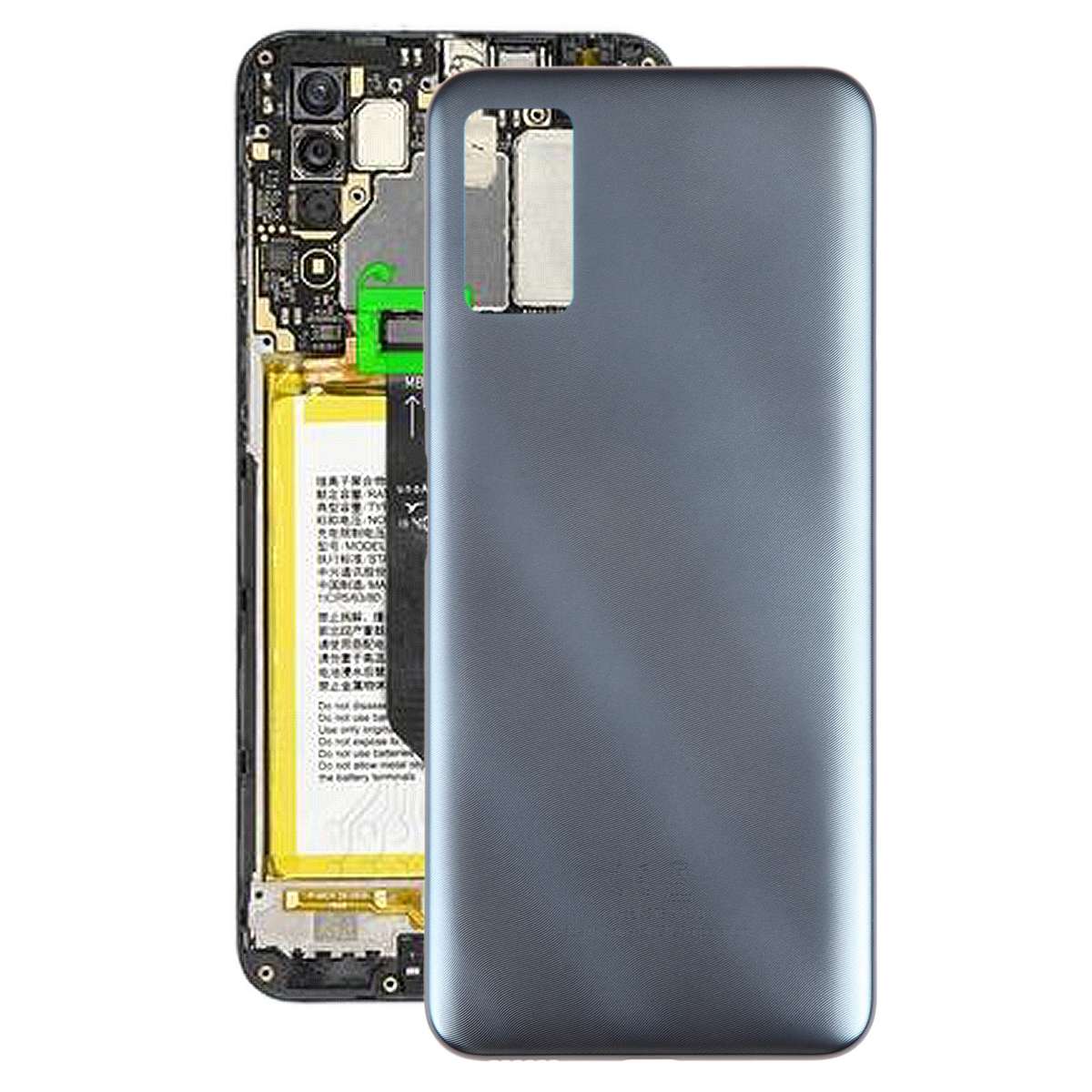 For ZTE Blade A71 A7030 Battery Back Cover(Blue)