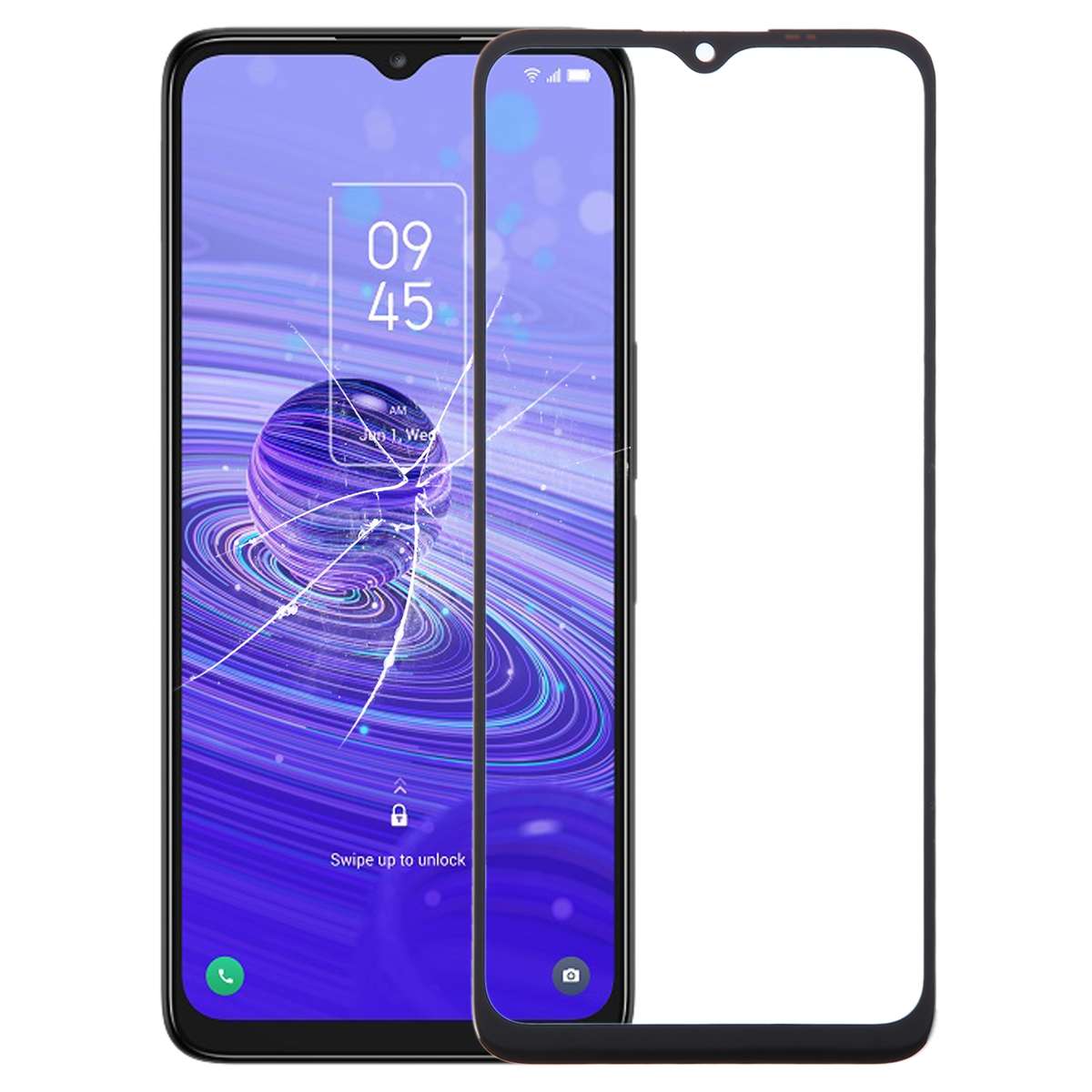 For TCL 40 R T771H Front Screen Outer Glass Lens