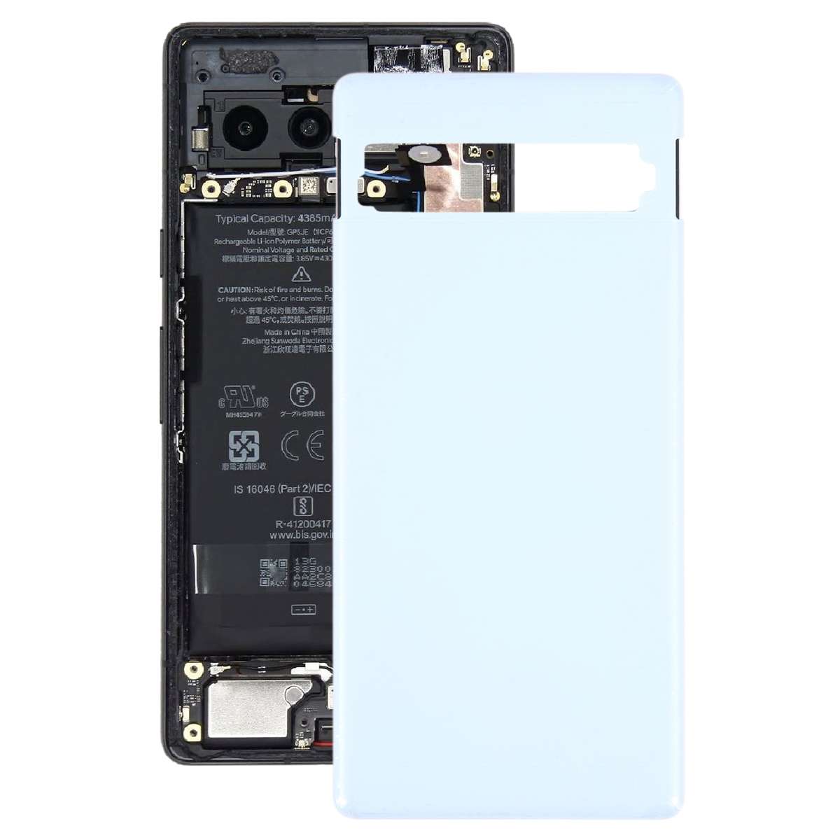 For Google Pixel 7a Original Battery Back Cover(Blue)