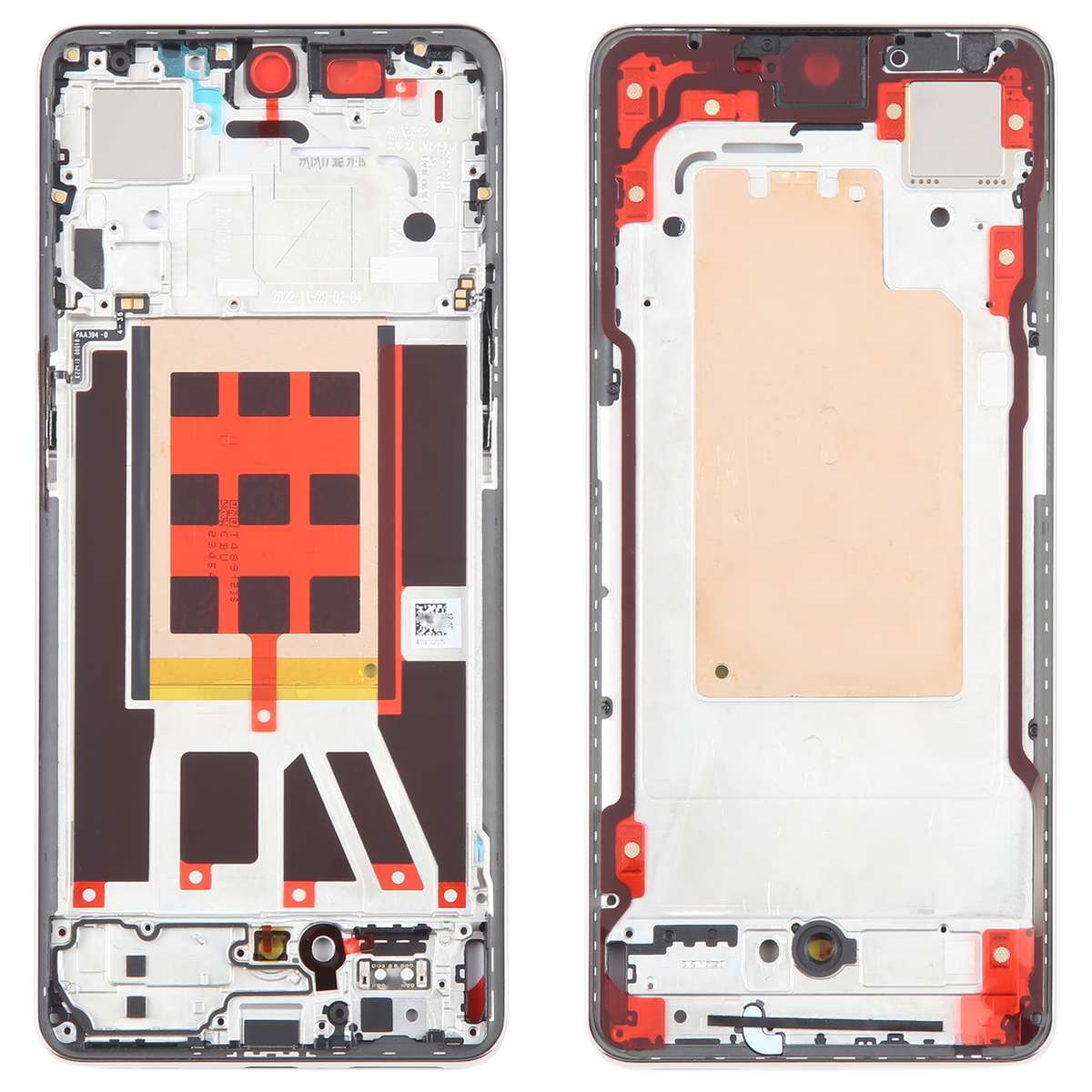 For OPPO Reno9 Pro Original Front Housing LCD Frame Bezel Plate (Black)