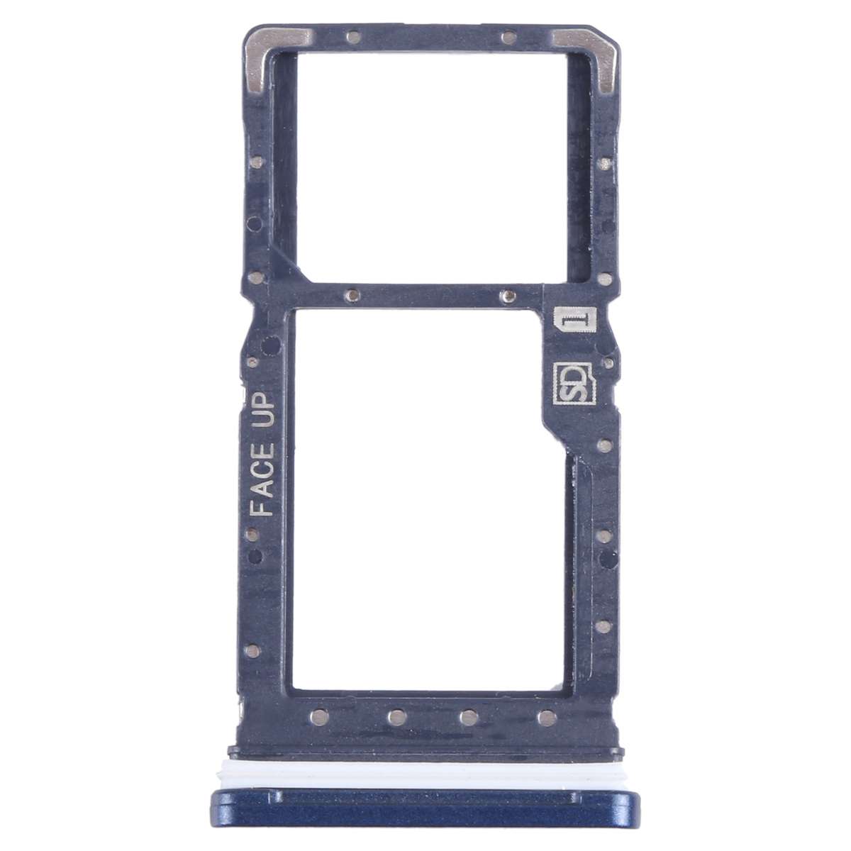 For Motorola Moto G Play 2021 SIM Card Tray + Micro SD Card Tray (Black)