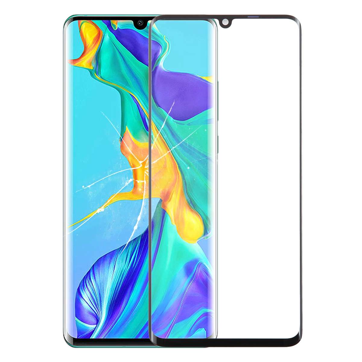 For Huawei P30 Pro Original Front Screen Outer Glass Lens with OCA Optically Clear Adhesive