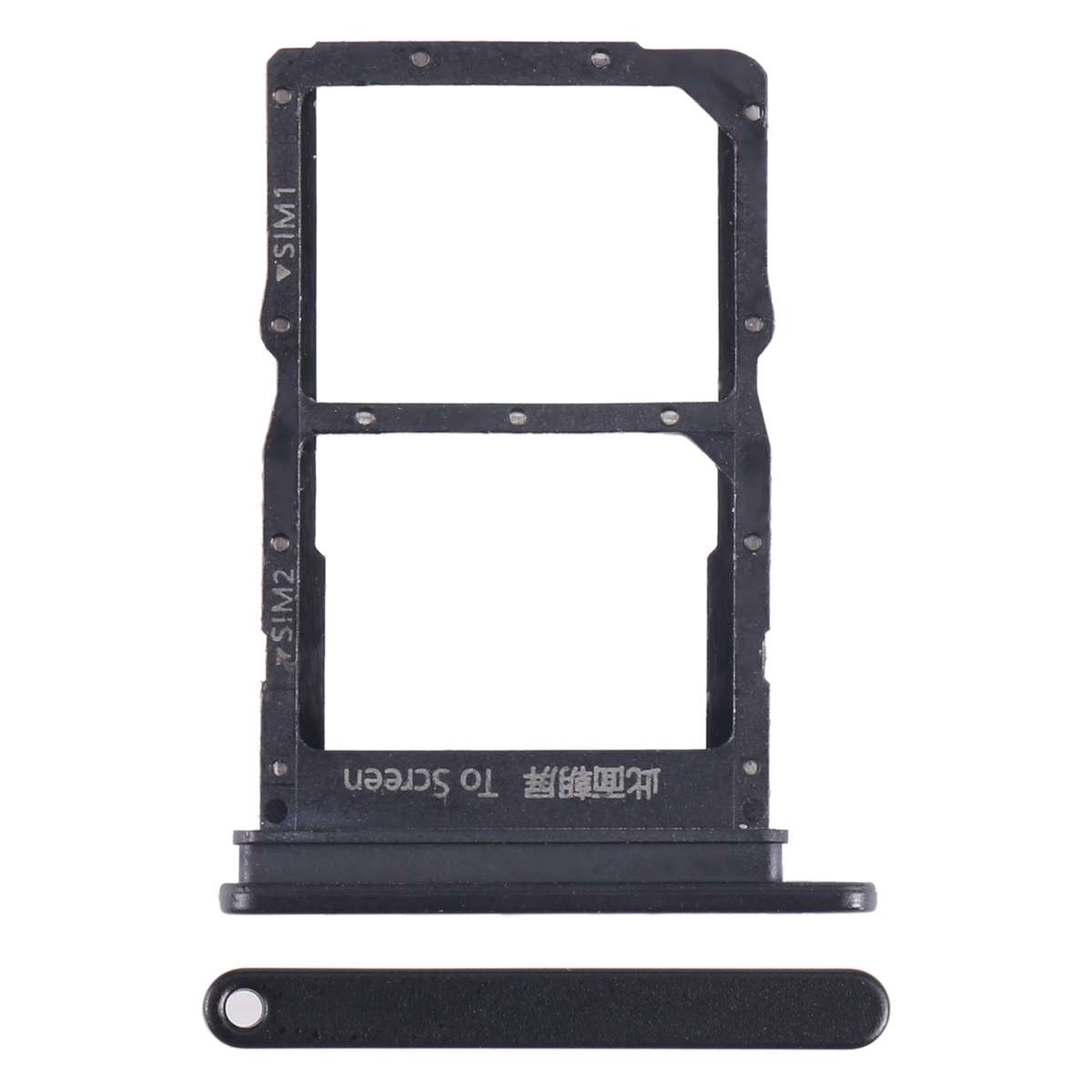 For Huawei Nzone S7 Pro+ 5G SIM + SIM Card Tray (Black)