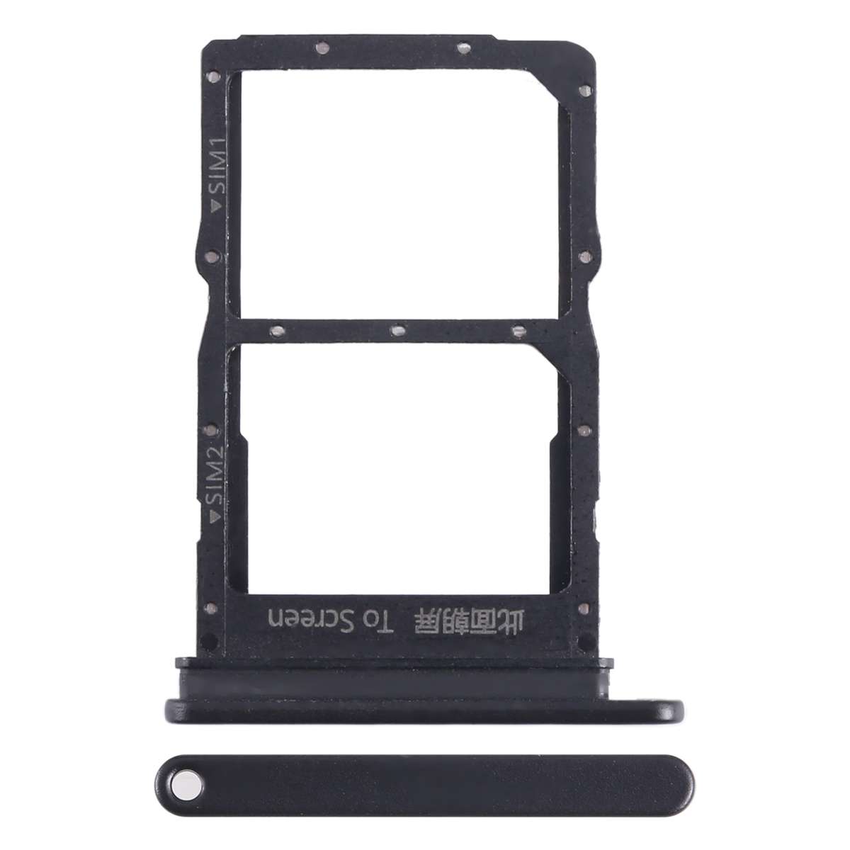 For Honor Play 20 Pro SIM + SIM Card Tray (Black)
