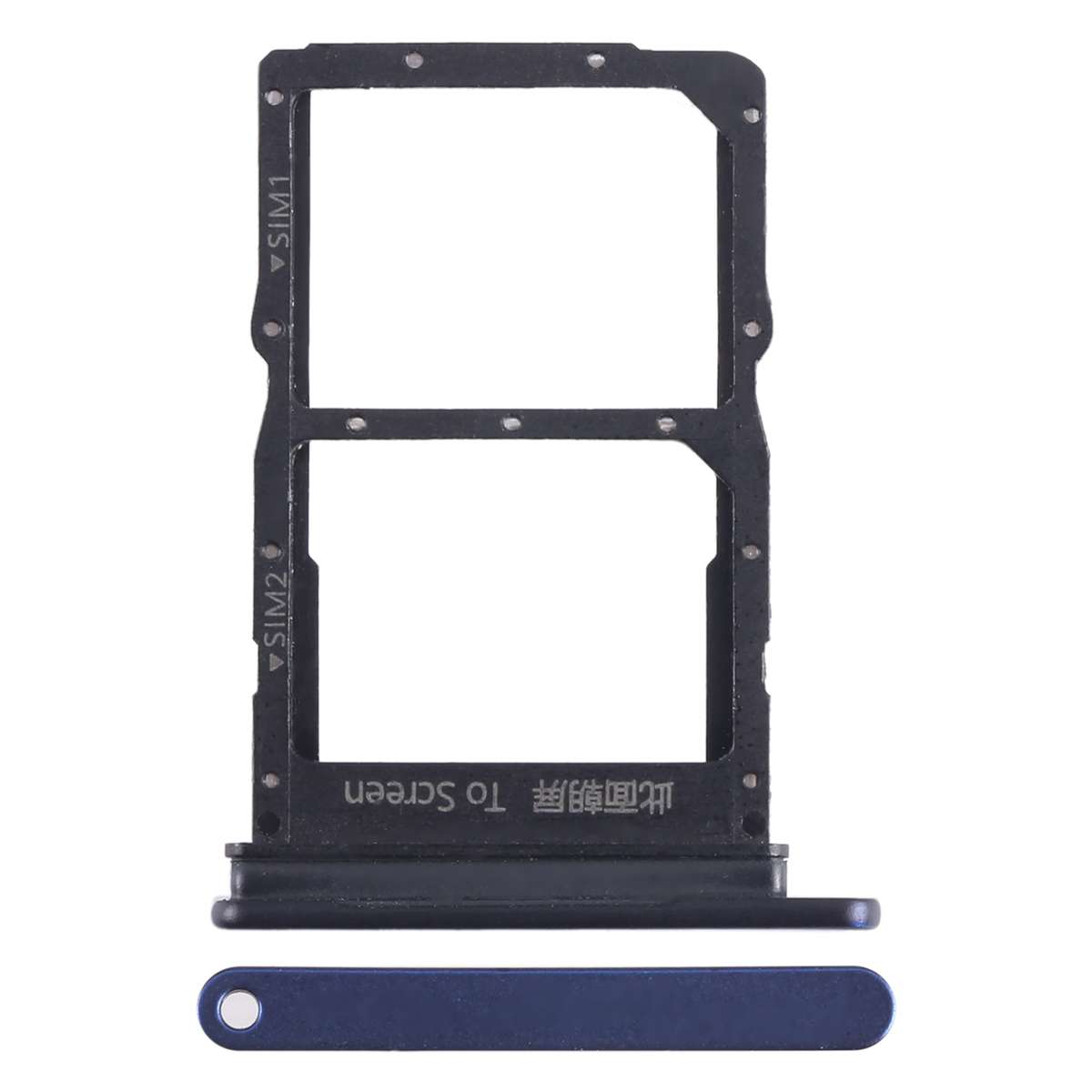 For Honor Play 20 Pro SIM + SIM Card Tray (Black)