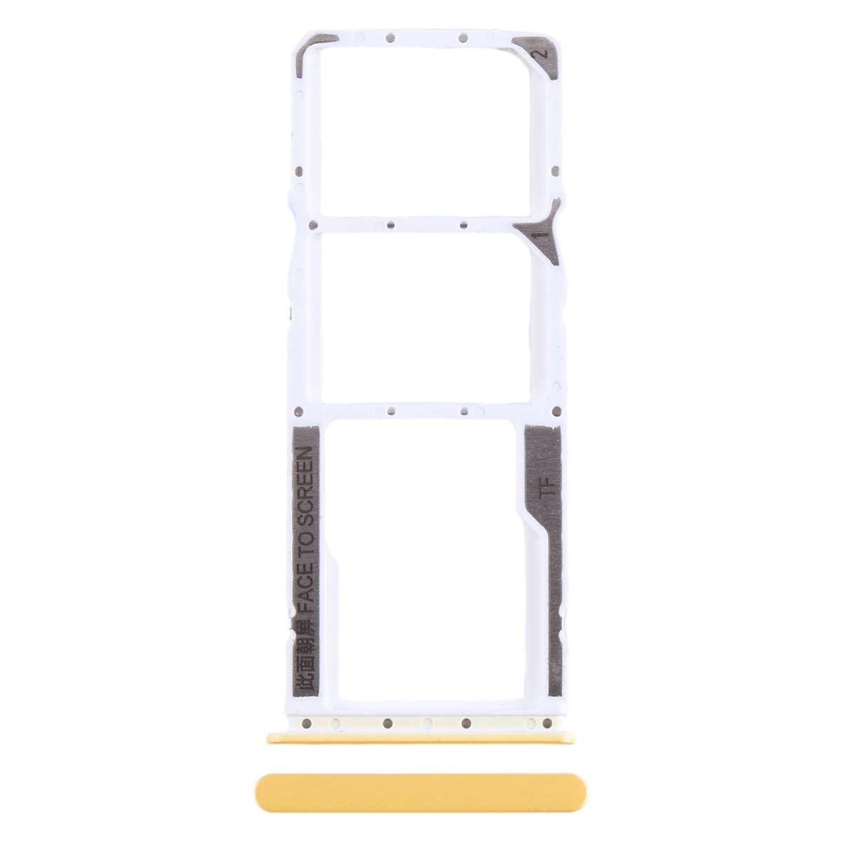 For Xiaomi Poco M4 Pro SIM Card Tray + SIM Card Tray + Micro SD Card Tray (Black)