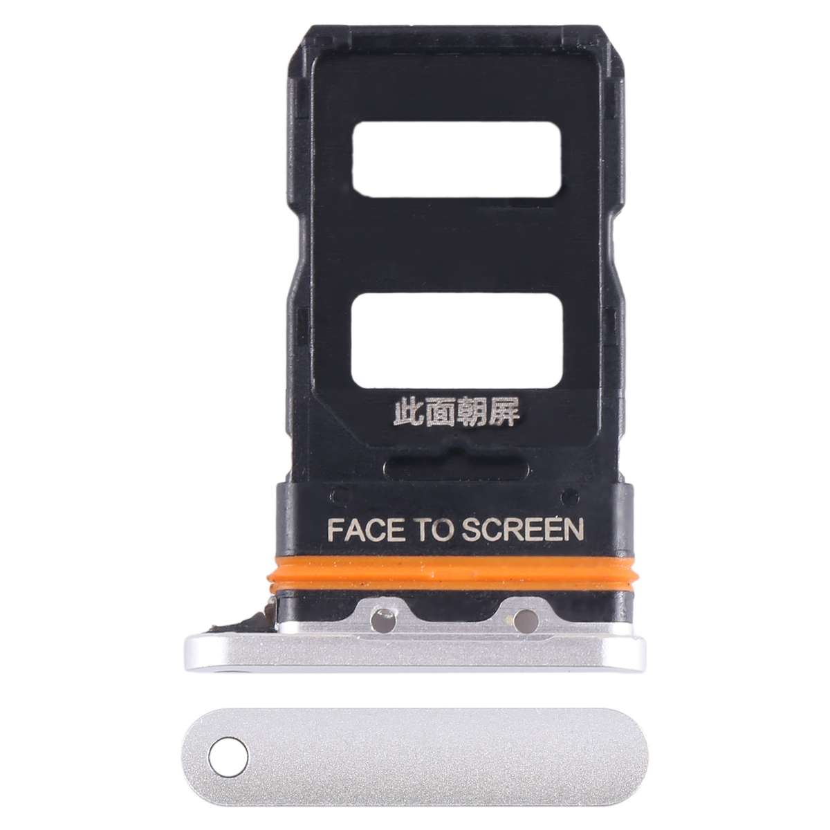For Xiaomi 12S Pro SIM Card Tray + SIM Card Tray (Black)