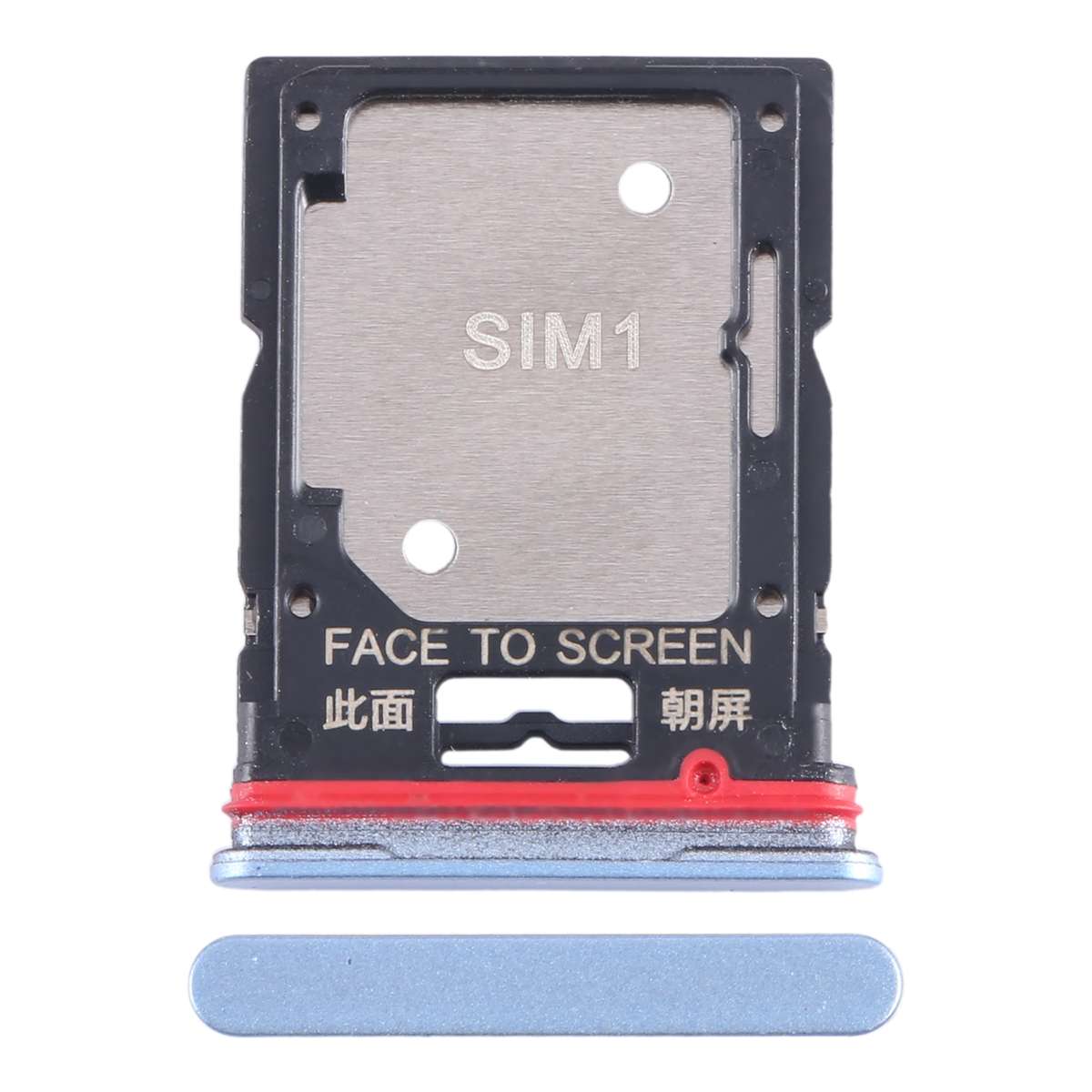 For Xiaomi Redmi Note 11T Pro+ SIM Card Tray + SIM Card Tray / Micro SD Card Tray (Black)
