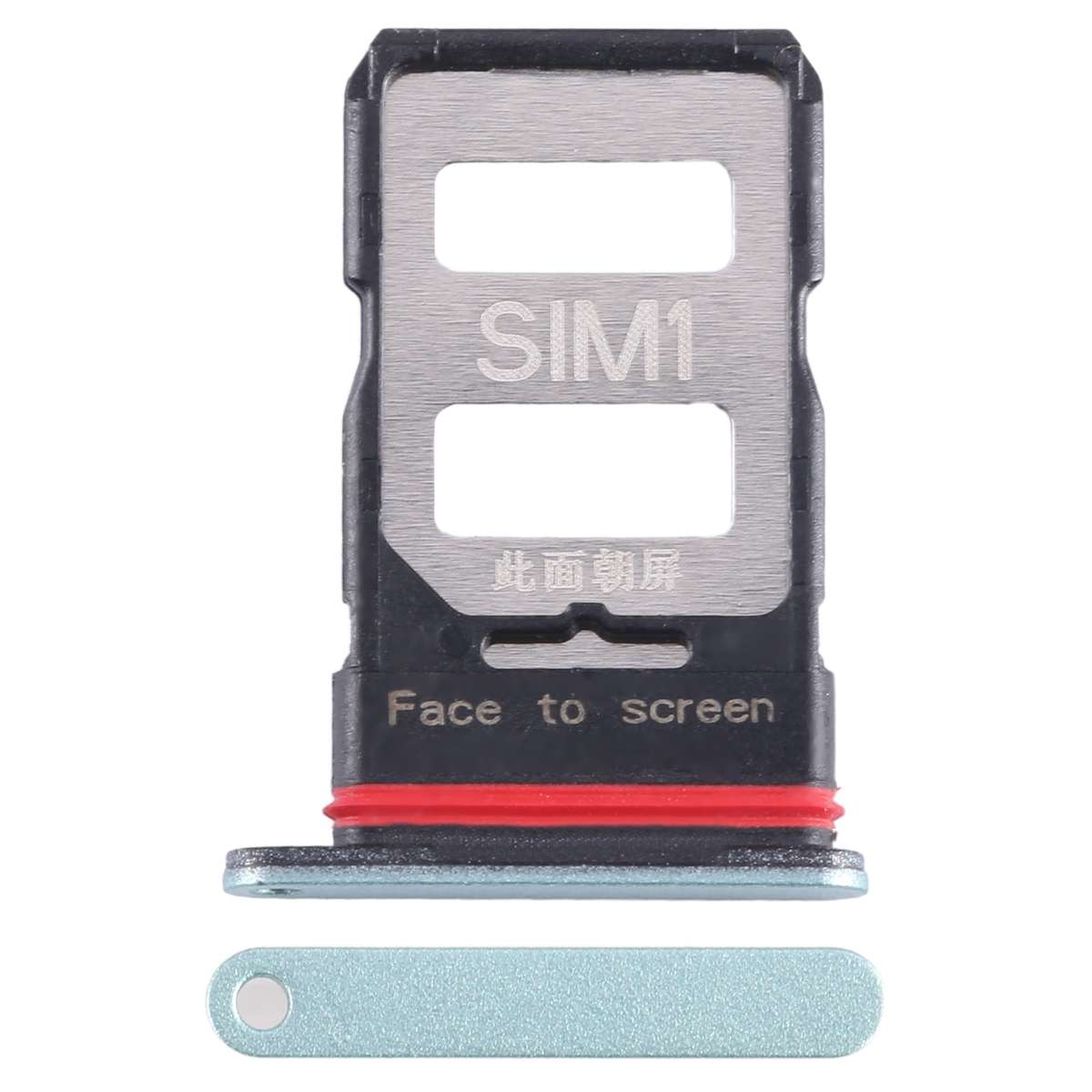 For Xiaomi Redmi K60 SIM Card Tray + SIM Card Tray (Black)