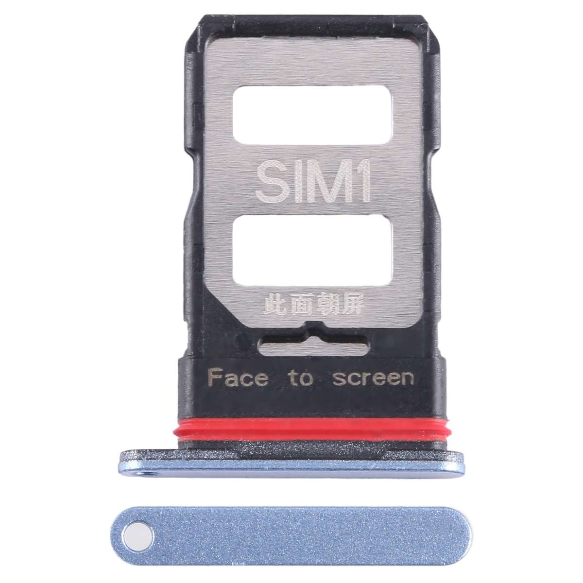 For Xiaomi Redmi K60 SIM Card Tray + SIM Card Tray (Black)