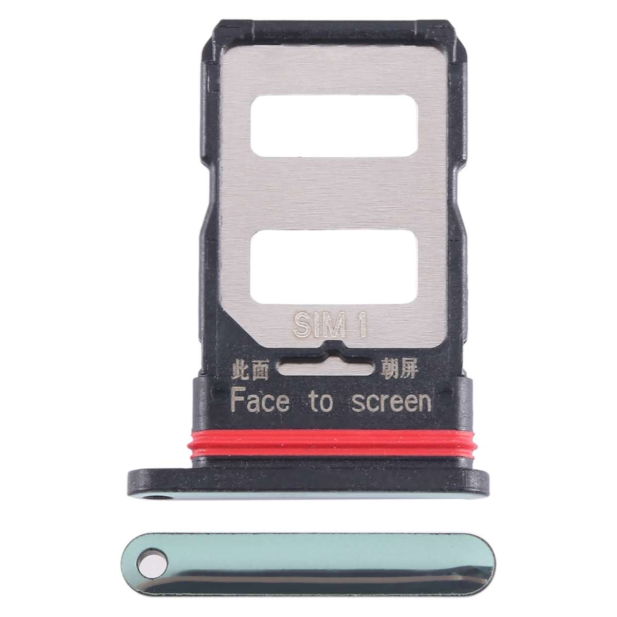 For Xiaomi Redmi K60e SIM Card Tray + SIM Card Tray (Black)