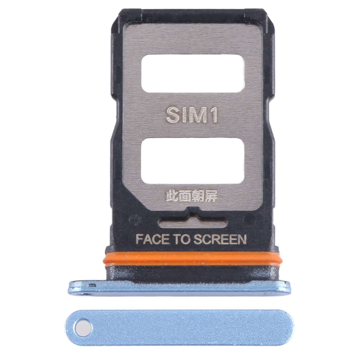 For Xiaomi Redmi Note 12T Pro SIM Card Tray + SIM Card Tray (Black)