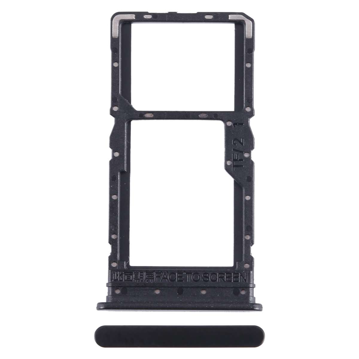 For Xiaomi Redmi 12 5G SIM Card Tray + SIM Card Tray / Micro SD Card Tray (Blue)