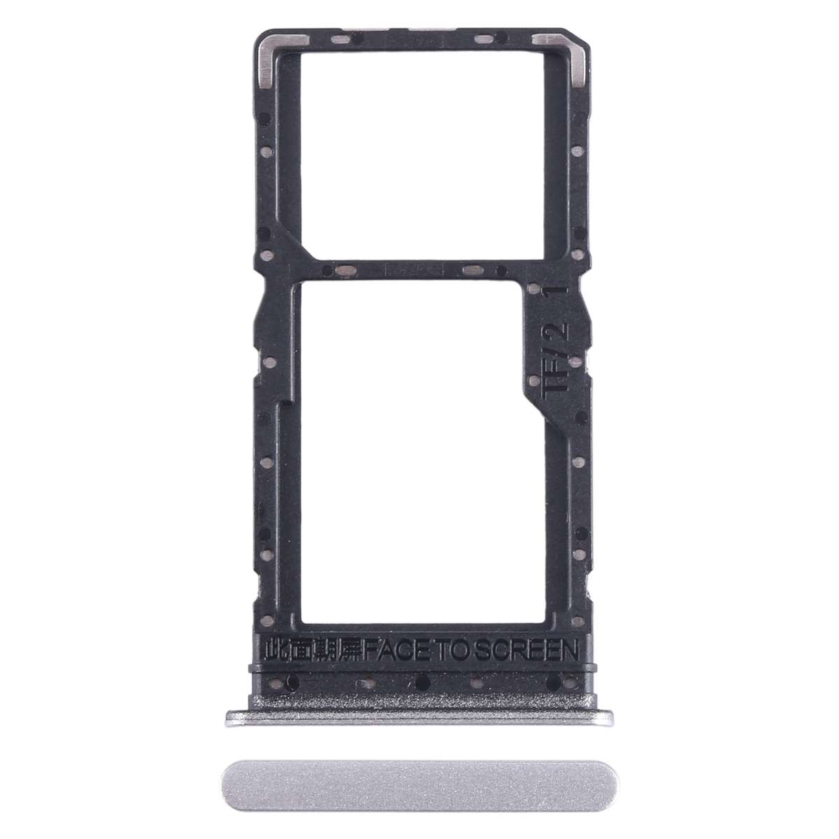 For Xiaomi Redmi 12 5G SIM Card Tray + SIM Card Tray / Micro SD Card Tray (Blue)