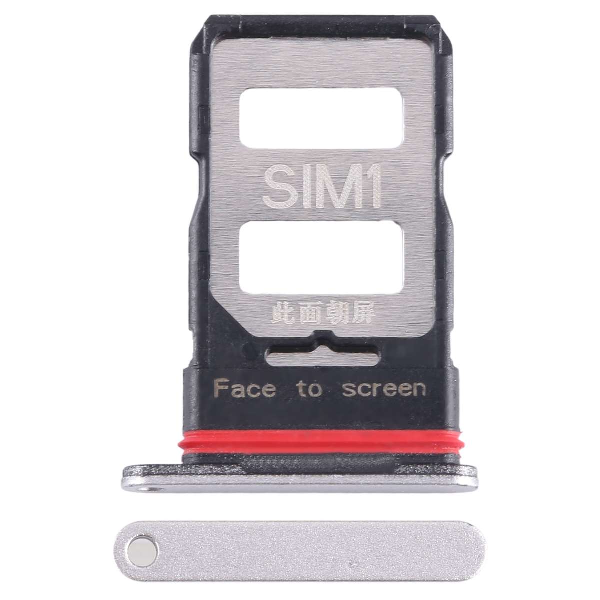 For Xiaomi Poco F5 Pro SIM Card Tray + SIM Card Tray (Black)