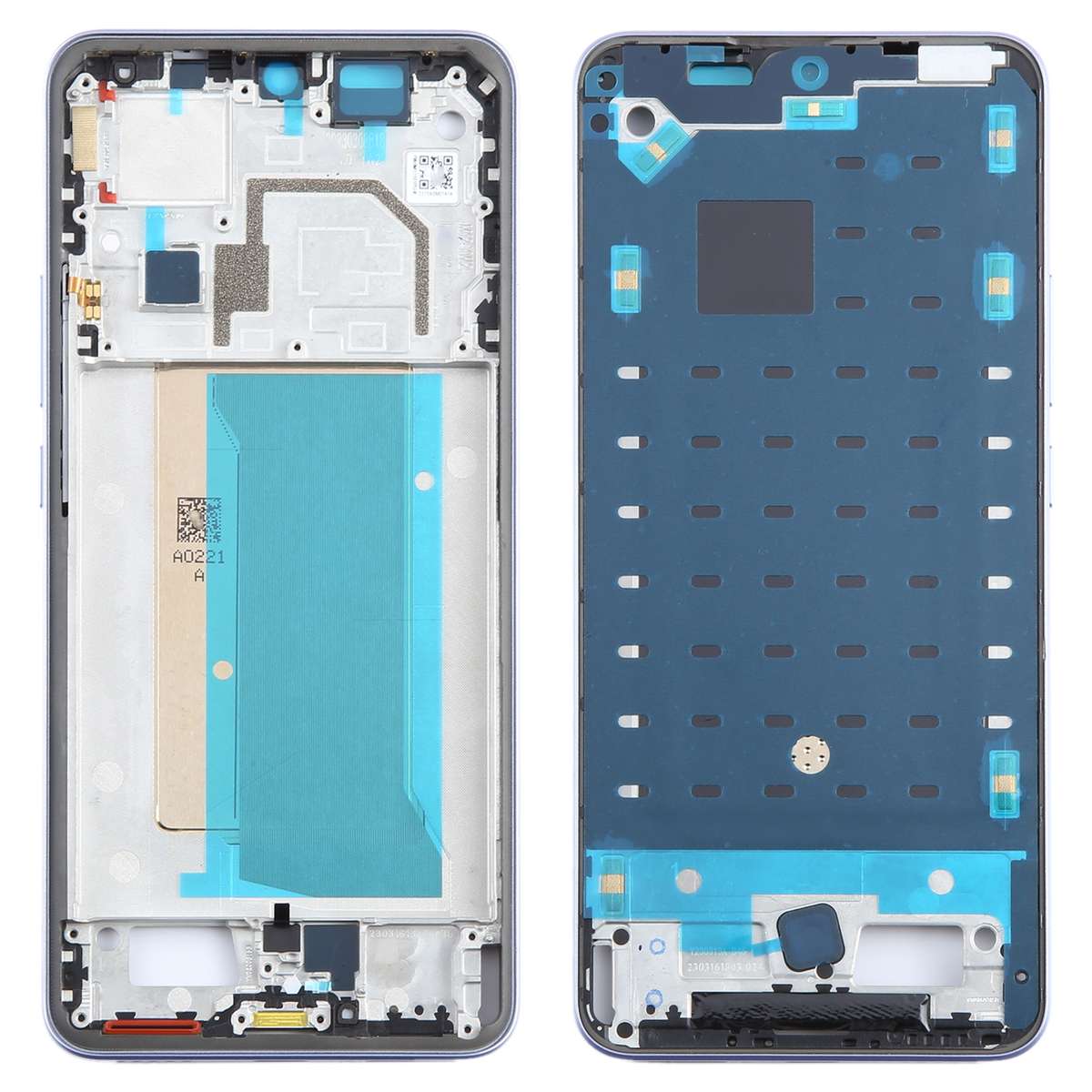 For Xiaomi Redmi K60 Ultra Original Front Housing LCD Frame Bezel Plate (Black)