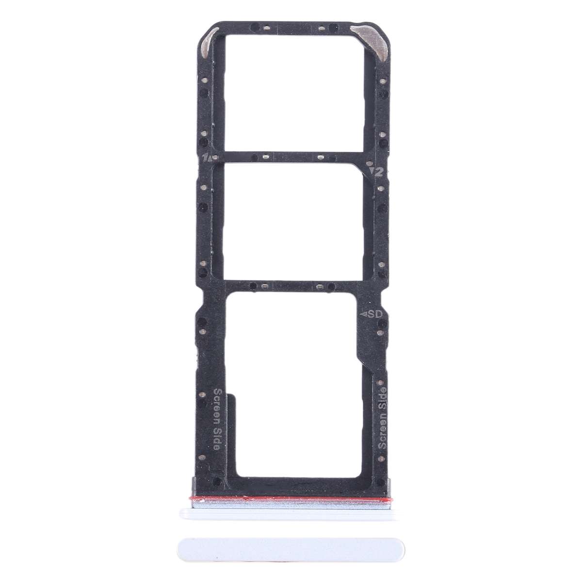 For Tecno Spark 10 Pro KI7 SIM Card Tray + SIM Card Tray + Micro SD Card Tray (Blue)