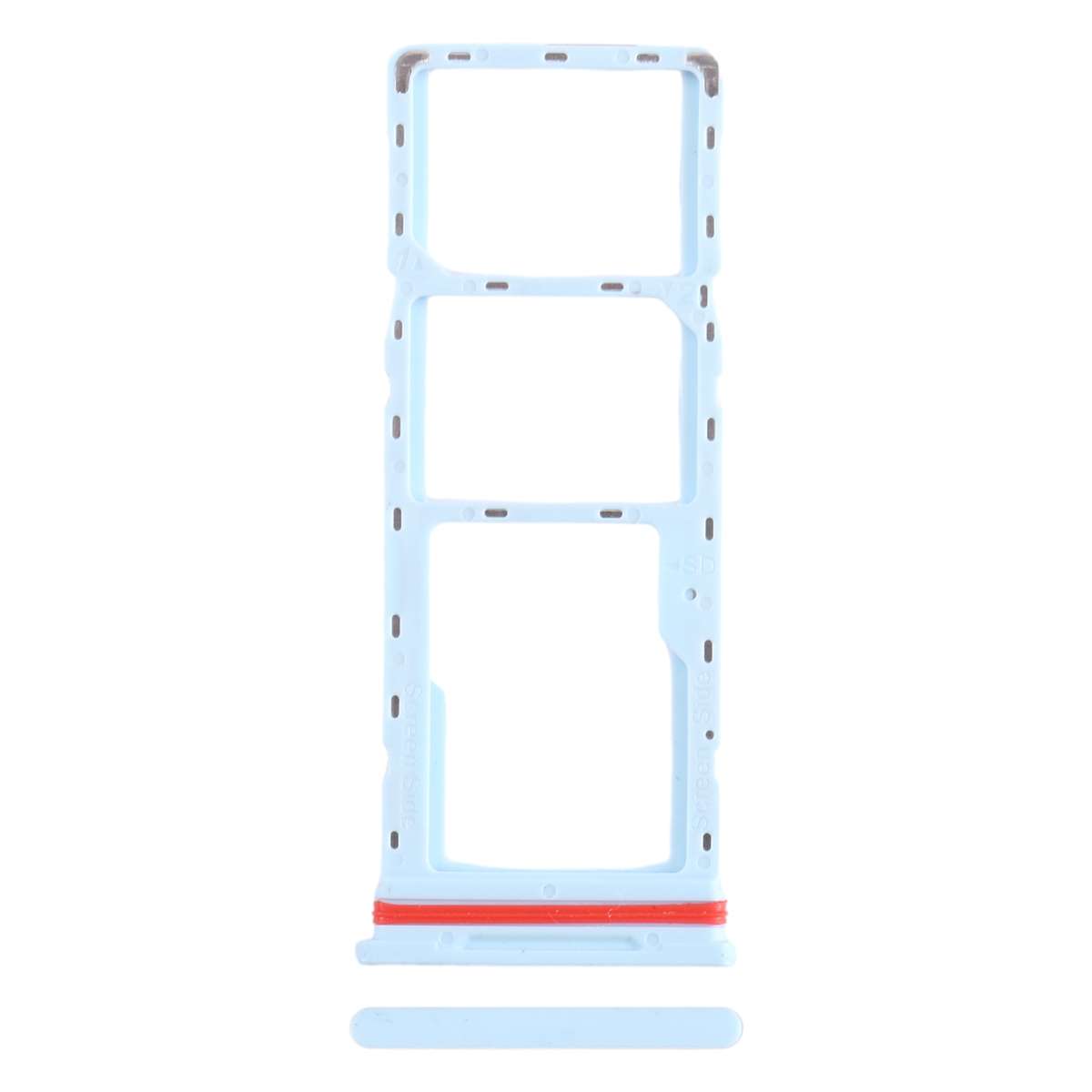 For Infinix Smart 6 HD X6512 SIM Card Tray + SIM Card Tray + Micro SD Card Tray (Dark Blue)