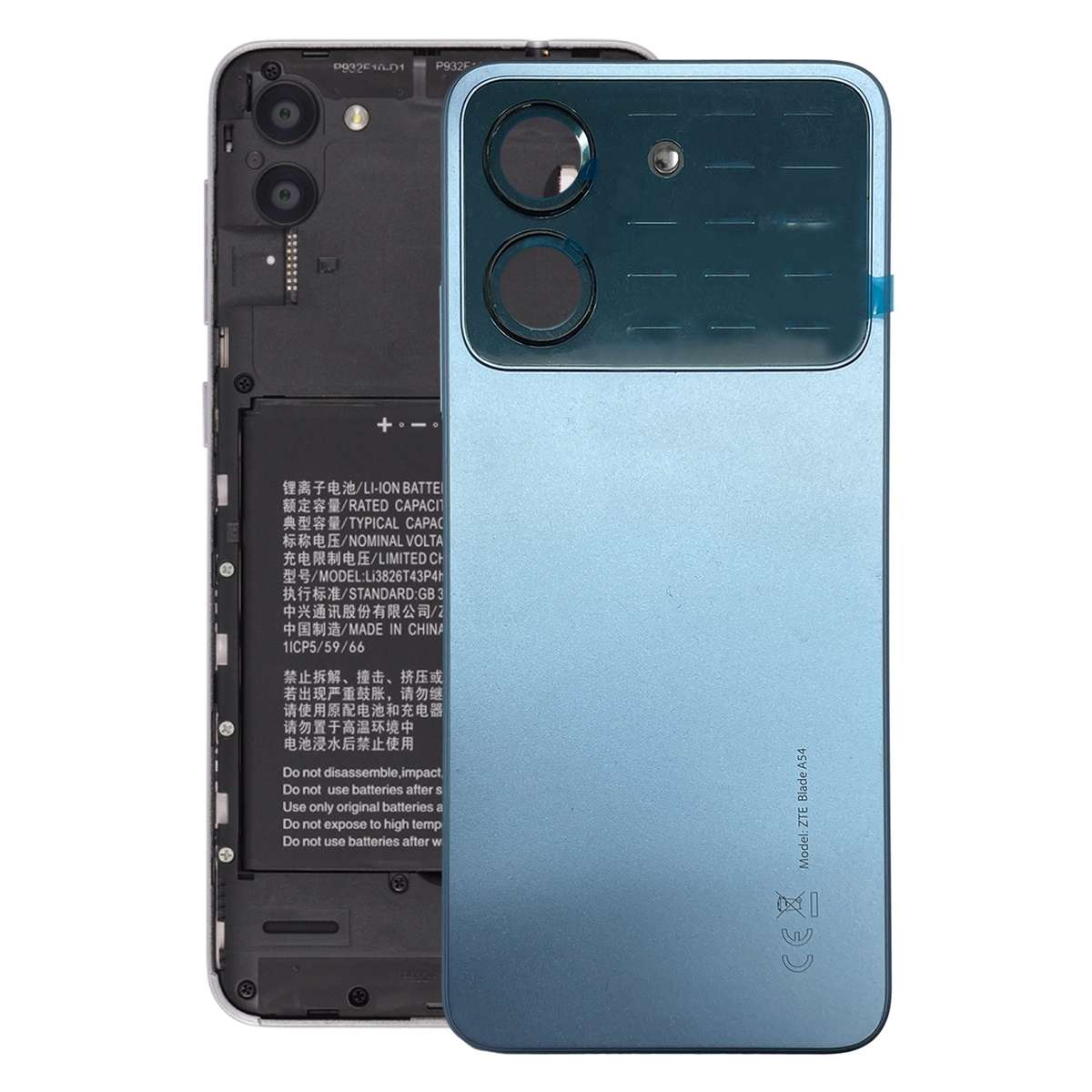 Battery Back Cover for ZTE Blade A54 (Grey)
