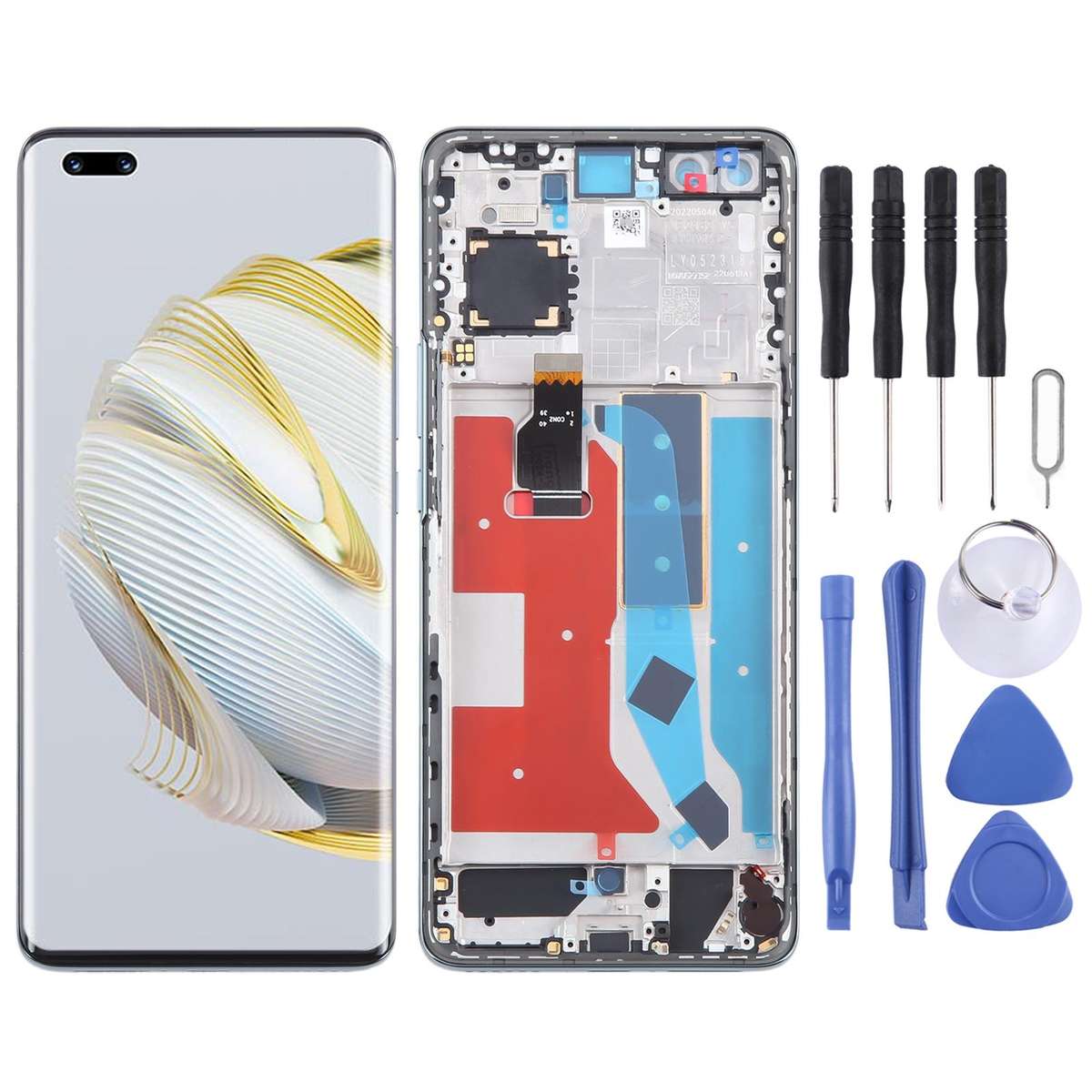 For Huawei Nova 10 Pro Original LCD Screen Digitizer Full Assembly with Frame (Black)